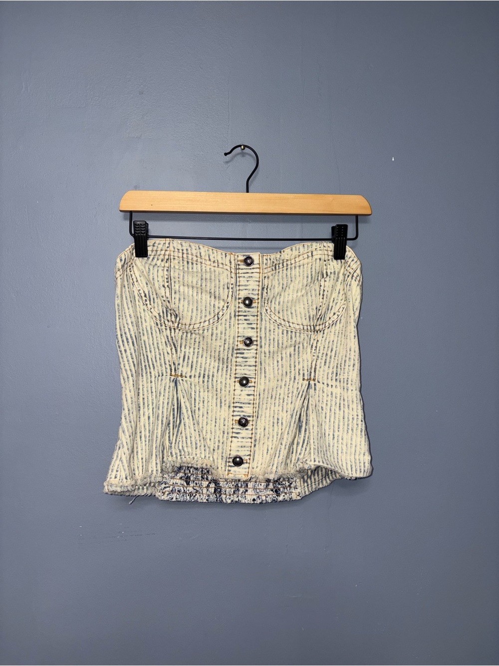 Pilcro • Blue Jean Strapless Top